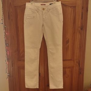 UNIONBAY Lexington Lo-Low Women's Retro Cream Straight Leg Stretch Jeans